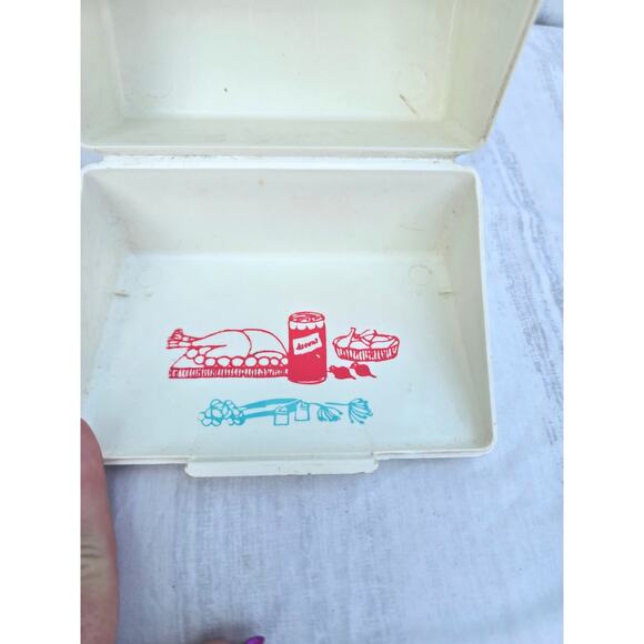 Vintage Mid-century Accent Recipe Library recipe box full set with recipes - Picture 8 of 8